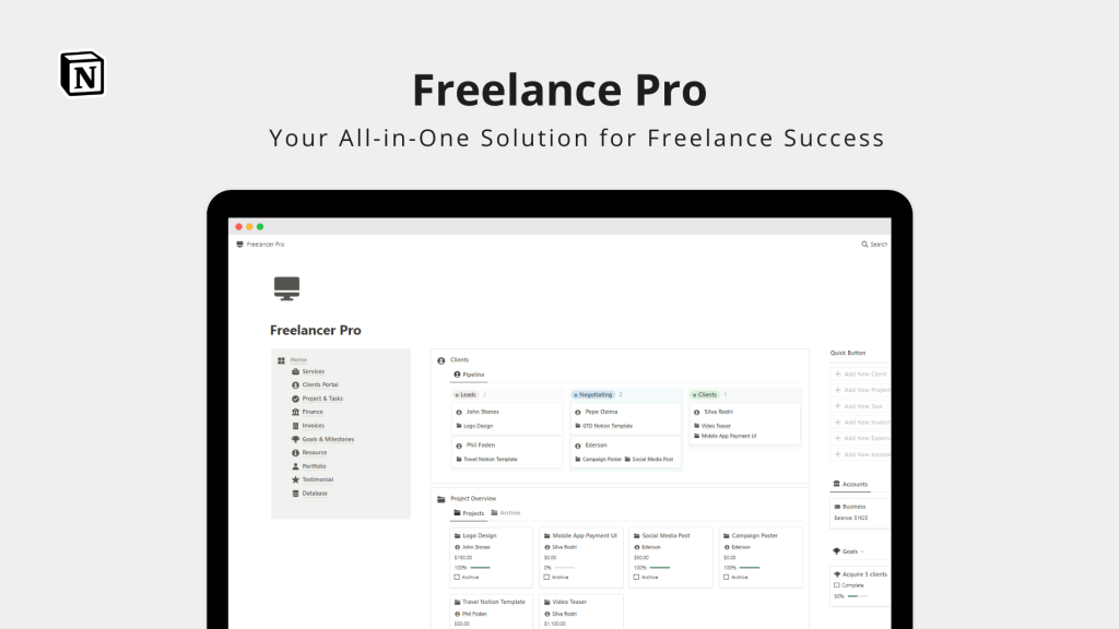 FreelancePro – Portfolio Theme